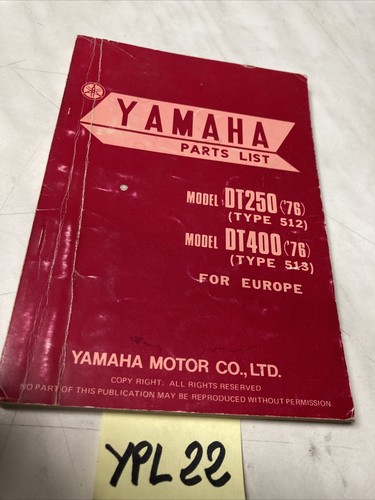 Yamaha dt250 512 - yamaha,