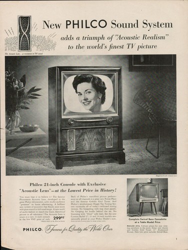 Televisore philco 1955 vintage - 1955,