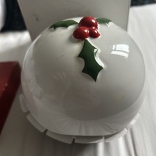 Le Creuset Piatto Budino Natalizio 12 cm - Rara Ciotola con Coperchio in Gres