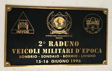 Targa 2° Raduno Veicoli