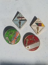 MERCHANDISING MONDIALI CALCIO ITALIA 90 4 SPILLE SMALTATE Nazionali 