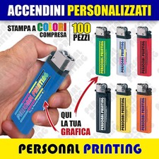 100 ACCENDINI personalizzati
