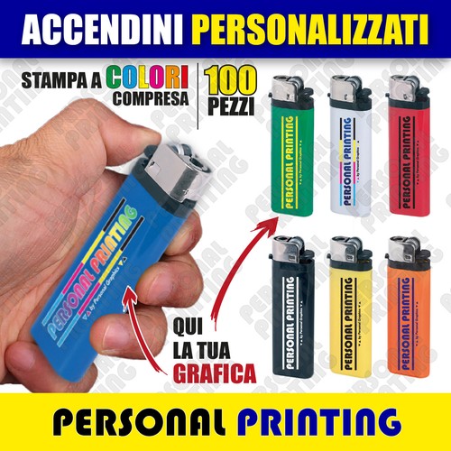 100 accendini personalizzati - 100,