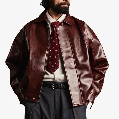 Giubbotto bomber uomo bordeaux