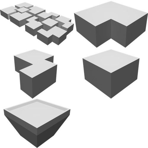 Puzzle cube libre pezzi - puzzle,