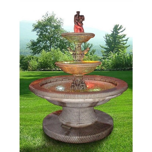 Fontana giardino pompa - fontana, +