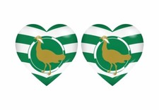 2x Autoadesivo Bandiera Cuore