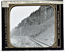 USA Washington Columbia RAILWAY foto lanterna magica
