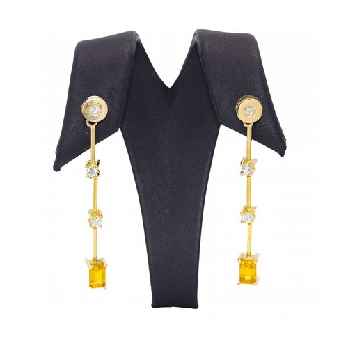Orecchini oro giallo zaffiri - orecchini,