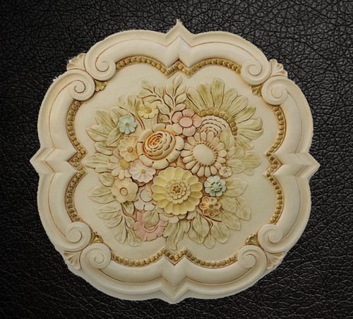 Rosone gesso decorato - decorato, a