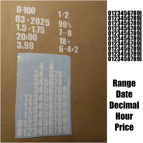 Adesivi numerici vinile