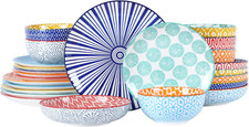 Set di stoviglie colorate 24
