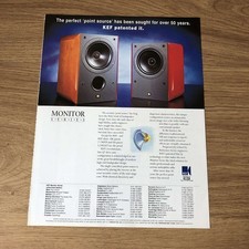 GRAM07 MAGAZINE ADVERT 11X8 THE NEW KEF MONITOR SERIES LOUDPSEAKERS