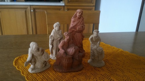 5statuine presepe terra - presepe,