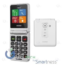 BRONDI FLIPPER TELEFONO CELLULARE A CONCHIGLIA DUAL SIM E FOTOCAMERA BIANCO