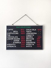 Listino Prezzi Vintage - Bar