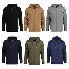 GANT Felpa Uomo - Regolare Shield Full Zip con Cappuccio, Mix Cotone