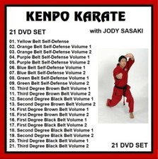 KENPO karate 21 DVD set Master Sasaki instructional training series