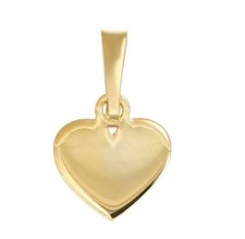 9kt yellow gold boxed heart