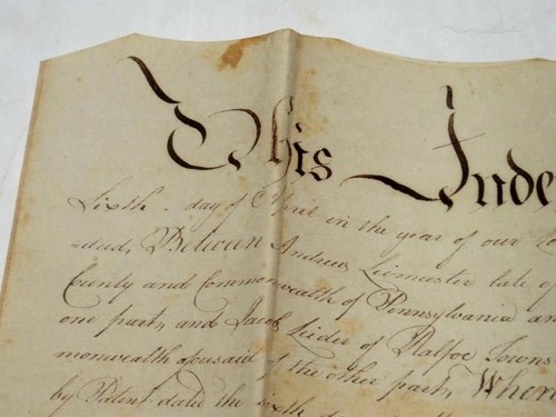 1800 antico deed andrew - 1800,