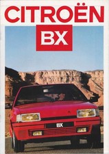 Catalogue Brochure Citroen BX 01/1987 France