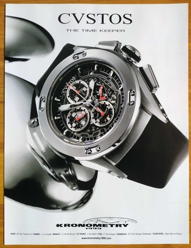 Publicité papier montre - -,