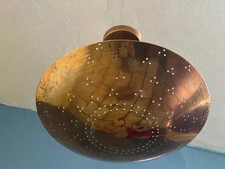 Lampadario a disco in ottone