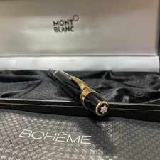 MONT BLANC Penna a sfera BOHEME resina torsione 3,9 pollici nero oro Germania
