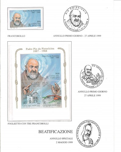 Folder vaticano padre pio da - folder,