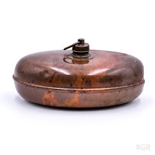 Antico Kupferbettflasche, Bottiglia Letto, Borsa Acqua Calda Di Rame Ovale