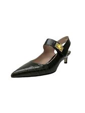 Max Mara Scarpe Da Donna Kaki Vadier Slingback In Rilievo Numero 7 NWB