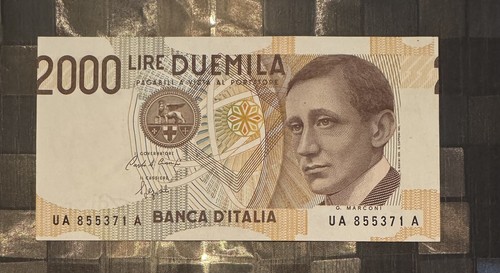 2000 lire marconi errore - marconi, di