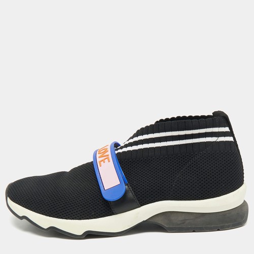Sneakers fendi nere tessuto - sneakers,
