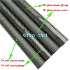 Rotolo tubo fibra di carbonio 50 cm 2 pezzi 3k avvolto 4 mm-12 mm OD liscio/twill lucido opaco