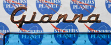 ADESIVO STICKER AUTOCOLLANT AUFKLEBER VINTAGE AUTO MOTO TUNING NOME GIANNA