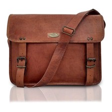 Borse da uomo in pelle business messenger computer ufficio laptop tracolla va...