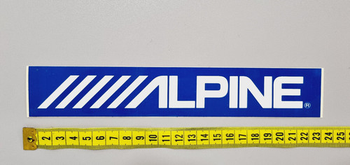 Adesivo alpine car audio - alpine,