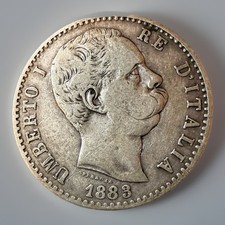 1883 Italy 2 Lire – King