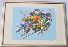 Mastroianni U Tecnica Mista su carta base lito 50x70