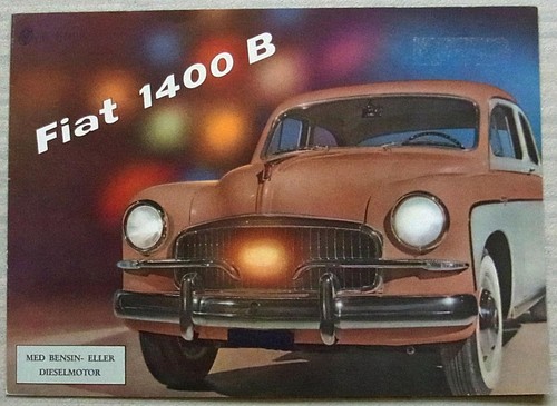 Fiat 1400 depliant vendita - fiat,
