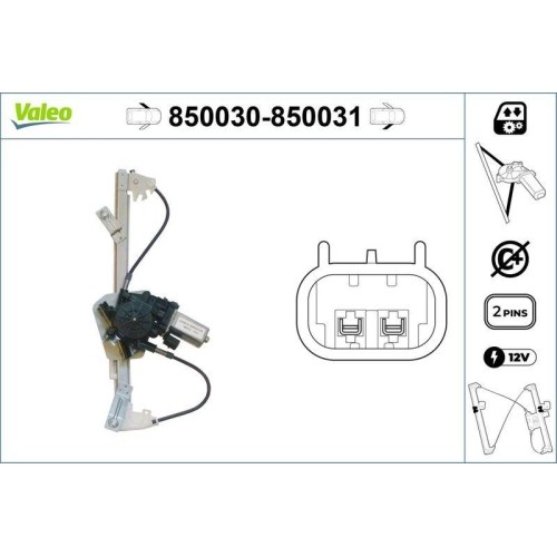 Alzavetro valeo 850030 per - alzavetro,
