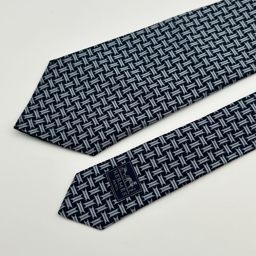 Cravatta hermes 100 seta - seta, blu