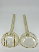 2 VTG Lucite Acrylic Salad