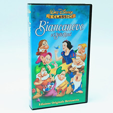 Biancaneve e i Sette Nani VHS Videocassette ORIGINALI Disney