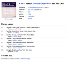 K.W.S. Versus Double Exposure – Ten Per-Cent [X-CLU 015]