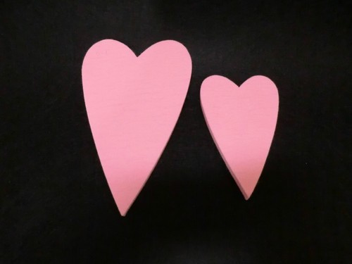 Cuore allungato feltro - allungato,