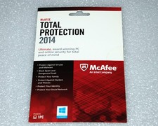 NEW McAfee Total Protection 2014 - 1 PC *NO CD Drive Needed* SEALED