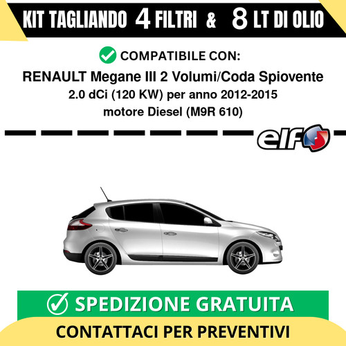 Tagliando per renault megane - per,