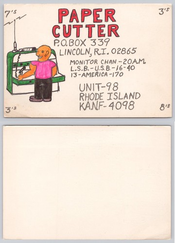 Cartolina radio qsl card - radio,