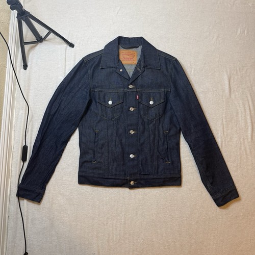 Levi raw denim trucker - raw,